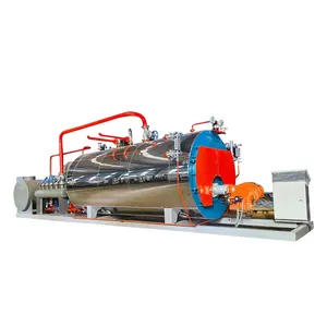 WNS Series 3000kg 3 tonh 15 thr High Efficiency Oil Gas Dual Fuel Burner for Industrial Steam Boiler