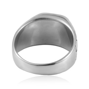 Men's Titanium Steel <b>Cross</b> <b>Ring</b> With Cubic Zirconia Prong Setting Geometric Design Punk Style Fashion Jewelry Gift 24033 - Product Image 2