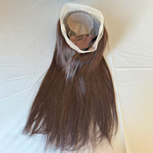 <span class=keywords><strong>Parrucca</strong></span> Full Lace con Base in Seta, 100% Capelli Umani Vergini, Colore Marrone <span class=keywords><strong>Scuro</strong></span>, Lisci, Vendita all'Ingrosso - Product Image 3