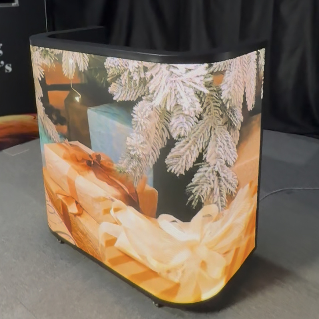 LED Screen Counter DJ Booth Video Wall Table for Trade Show