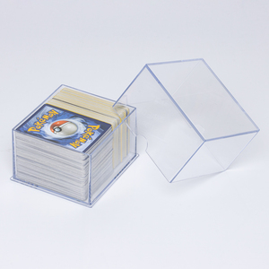 Boîte de rangement transparente pour cartes à collectionner, 2 pièces, compatible avec les cartes de sport, TCG, cartes à jouer, boîte de collection - Product Image 3