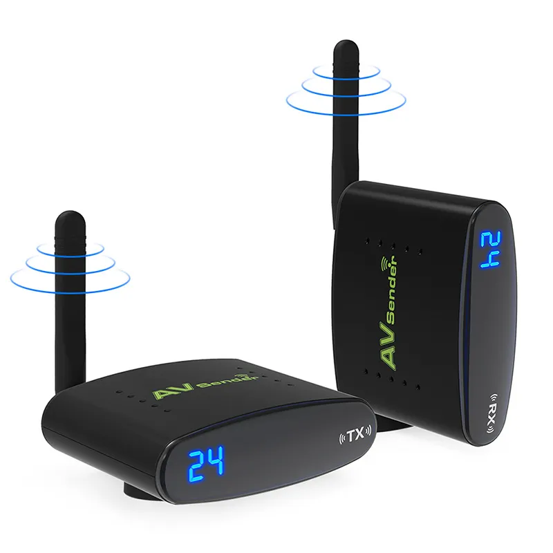 5.8Ghz 100-240V 150M Wireless Av Sender Ir Remote Audio Video Zender Ontvanger Ondersteuning 4 Groepen van Kanalen