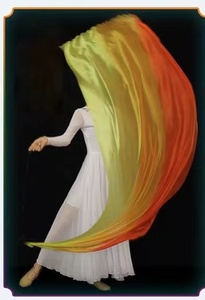 Robe de danse <span class=keywords><strong>orientale</strong></span> pour <span class=keywords><strong>femme</strong></span> en soie blanche et bleue, colorée, pour performance adulte, avec voile, balles à lancer, accessoires de costume et ailes - Product Image 5