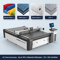 Máquina de Corte CNC Digital para Paneles Acústicos, Corte de Fieltro PET para Aislamiento Acústico con Herramienta de Cuchilla Oscilante Neumática