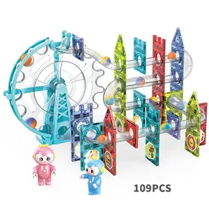 Conjunto de varas magnéticas de plástico para crianças, conjunto educacional, brinquedos de blocos de construção, conjunto diy, cubo com haste de construção, brinquedo para crianças