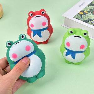 Nouveau Jouet Squishy Grenouille TPR 2026, Anti-stress Lumineux à Remontée Lente pour Enfants et Adultes, Cadeau Mignon de Décompression pour Bureau - Product Image 4