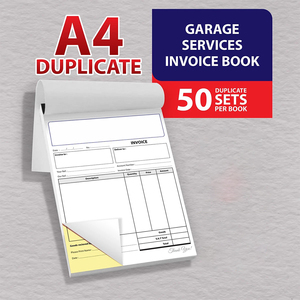 <span class=keywords><strong>Fattura</strong></span> Personalizzata A4 Duplicata / <span class=keywords><strong>per</strong></span> Servizi di Garage / 50 Set <span class=keywords><strong>per</strong></span> Libro - Product Image 1