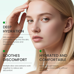 KORMESIC <span class=keywords><strong>Gel</strong></span> Facial <span class=keywords><strong>de</strong></span> <span class=keywords><strong>Aloe</strong></span> <span class=keywords><strong>Vera</strong></span> 99% Puro y Natural, Orgánico, Anti-Acné, Reparador y Suavizante para el Cuidado <span class=keywords><strong>de</strong></span> la Piel, Certificado por Bpom, 300g, Venta al Por Mayor - Product Image 3