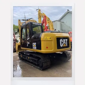 รถขุดไฮดรอลิกมือสอง CAT312D เครื่องจักรก่อสร้าง รถขุดตีนตะขาบหนอนผีเสื้อมือสอง CAT312D ทํางานได้ดี