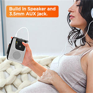 Portable Cassette <b>Player</b> with AM/FM Radio, Built-In Speaker and Standalone <b>MP3</b> Conversion - Product Image 6