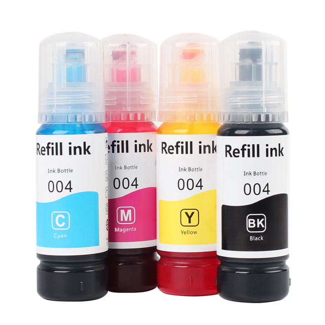 Thermal Transfer Ink 003 004 Is Suitable for Epso n L1110/L3100/L3150/L3210/L5190/L3250 Printer with Advanced CMYK DTF Ink