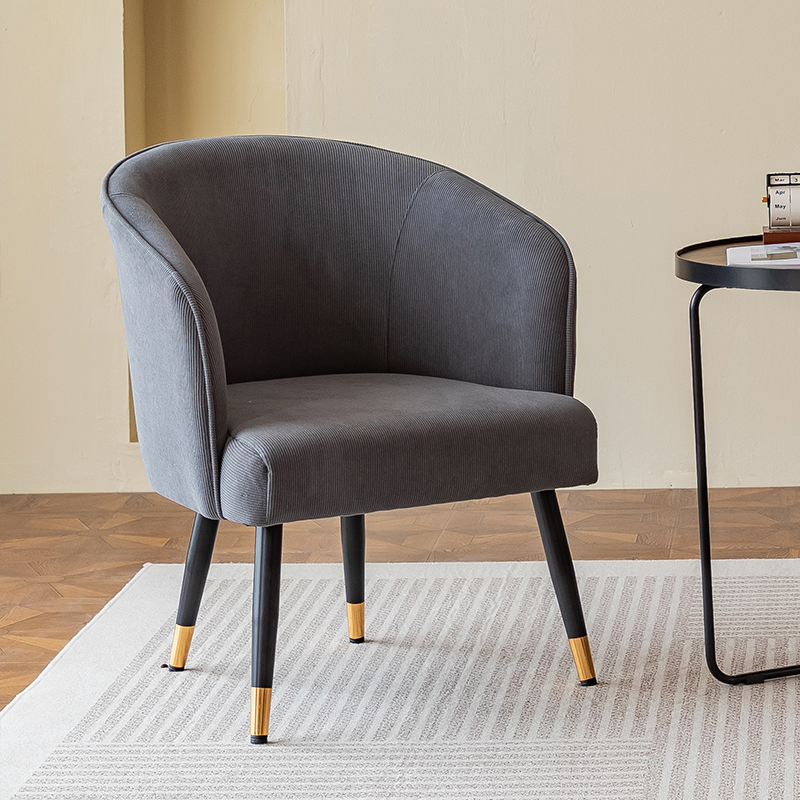 Gris foncé - Velours côtelé - Simple