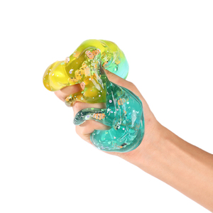 Custom logo Kids Diy Ocean Crystal Putty Sensory Play Gift <b>Slime</b> Moving Sand Homemade Toys with Beads Fish Accessories - Product Image 3