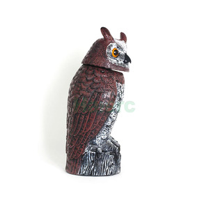 Esca per gufo Haierc per spaventare gli uccelli in plastica repellente per uccelli. Piccione deterrente gufo spaventapasseri uccello gufo spavento gufo - Product Image 2