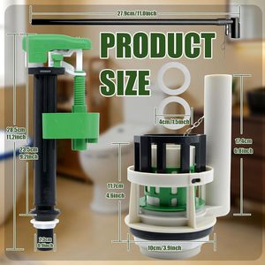 Kit de réparation de valve de chasse d'eau de 3 pouces pour toilettes deux pièces, compatible avec le système de chasse d'eau TOTO, pièce de rechange - Product Image 2