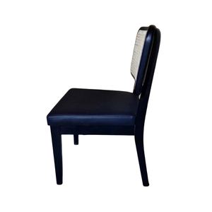 Ristorante mobili in <span class=keywords><strong>Rattan</strong></span> nero sedia da pranzo tavolino in legno sedia da pranzo - Product Image 4