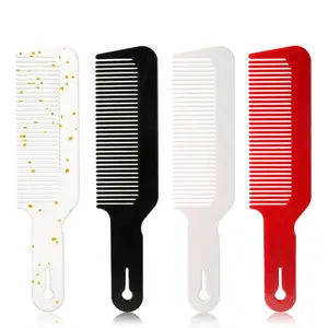 2024 Popular OEM/ODM Salon Use Professional Anti Static Hair Cutting Comb Plastic Handle Fine Tooth Comb For Barber Hair Styling