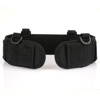 Ceinture utilitaire d'extérieur respirante en toile et alliage pour homme avec boucle à dégagement rapide, ceinture tactique réglable pour le travail et les vêtements
