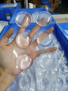 Perilla de puerta de goma transparente discreta absorbente de golpes duradero, Protector de pared redondo, tapones de puerta de goma para daños en la pared y ruido - Product Image 6