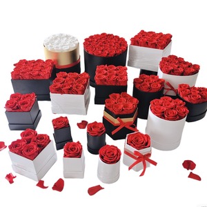 Vente en gros éternelle rosas preservadas éternelle <span class=keywords><strong>immortelle</strong></span> <span class=keywords><strong>fleur</strong></span> de pivoine rouge pour toujours infini préservé roses en boîte - Product Image 3