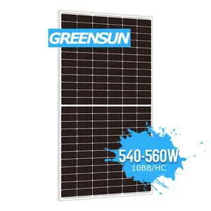 Mono panel solar fotovoltaico, 540w, 550 w, precio para kits de paneles solares para casas, 10kw, 15kw
