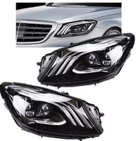 WELIFTRICH Nuevo Conjunto de Faros Delanteros LED de 12V 6000K para Mercedes-Benz W222 OEM 2228208704 2228208804 Luz Alta/Baja