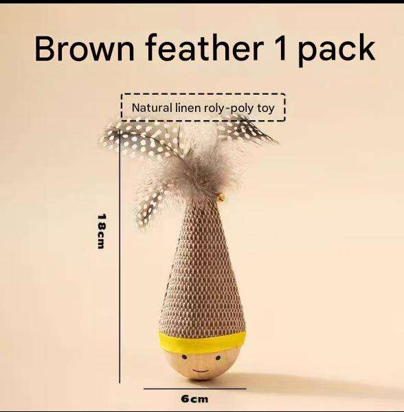 Burlap tumbler brown