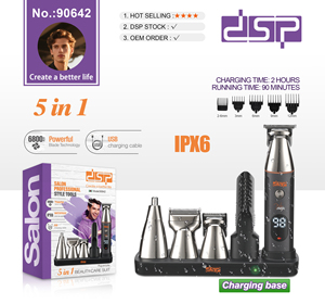 Recortadora Nasal DSP para Hombre, Oferta, Mejores Cortadoras de Pelo Inalámbricas Multi-cabezal para Hombre, Eléctricas, de Acero Inoxidable, Personalizadas, 5W - Product Image 1
