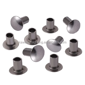 300 قطعة من مسامير التثبيت الفولاذية المقاومة للصدأ ذات الغطاء المزدوج مقاس 1/4 بوصة بتشطيب لامع مع 3 أدوات تثبيت للحرف اليدوية وإصلاح الجلود - Product Image 2