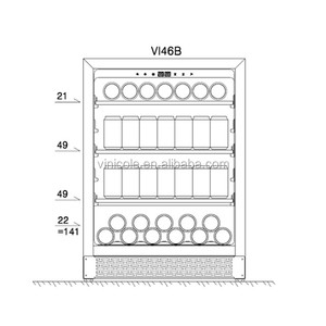 Tốt Nhất Bán Đa Năng Thiết Kế Với Hệ Thống Báo Động Nhiệt Độ Chức Năng Bộ Nhớ Đồ Uống Tủ Lạnh Tủ Lạnh Nhỏ Đồ Uống Lạnh Hiển Thị LED - Product Image 6