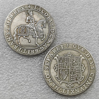 Moneda de 1 corona de Inglaterra - Juan I (2.ª moneda) Monedas conmemorativas de estilo antiguo, regalos, decoración del hogar