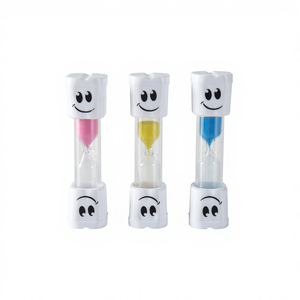 ساعة رملية للأطفال بوجه مبتسم مصنوعة يدويًا من البلاستيك ABS الصديق للبيئة والمتين، بتصميم عصري وملونة مع شعار مخصص بالجملة، تدوم لمدة 3 دقائق - Product Image 1