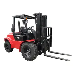 HECHA 3Ton 5Ton Customized 4x4 Articulated Rough Terrain Forklift Diesel Engine Off-Road Trucks Retail Manufacturing Plant