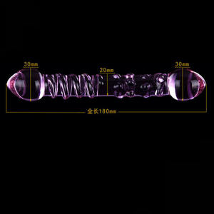 Transparenter Rosa Penis Unisex Doppelendiger <span class=keywords><strong>Dildo</strong></span> & Analkugeln Butt Plug Glas-<span class=keywords><strong>Dildo</strong></span> Realistische Dildos Doppelköpfige Sexspielzeuge - Product Image 4