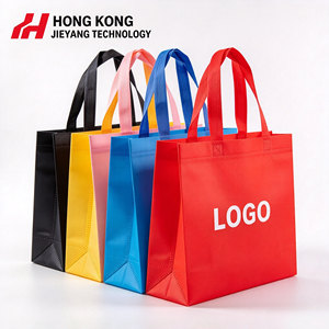 Bolsas de Compra Reutilizables Ecológicas al por Mayor con Logotipo Personalizado Impreso, Bolsas de Tela No Tejida con Asa para Supermercado y Regalos de Cumpleaños - Product Image 1