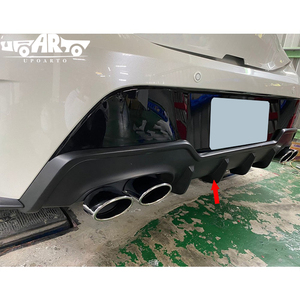 Ốp khuếch tán cản sau chất lượng cao màu đen bóng cho <span class=keywords><strong>Toyota</strong></span> <span class=keywords><strong>Corolla</strong></span> Auris Hatchback 2019 - <span class=keywords><strong>2025</strong></span> - Product Image 4