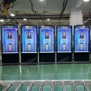 55 Inch Windows Android Touch Screen Kiosk Totem Display Advertising Player Ultra Thin Lcd Indoor Floor Standing <strong>Digital</strong> Signage