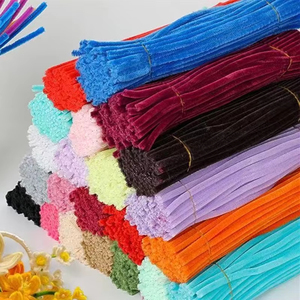 ลวดกำมะหยี่สีสันสดใสขนาด 6 มม. x 12 นิ้ว สำหรับเด็ก ทำงานประดิษฐ์ ตกแต่ง และงานศิลปะสร้างสรรค์ - Product Image 4