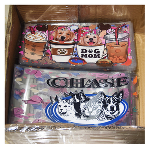 Prêt à expédier 16 Oz Uv Dtf tasse enveloppes Saint Valentin dessin animé 3d transferts vinyle tasse Wrap étanche autocollants pour tasses en verre - Product Image 6