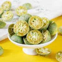 Irisan Kumquat Hijau Beku Kering Premium Tanpa Gula Bebas Pengawet FD Citrus untuk Teh Buah Hiasan Koktail Grosir Massal