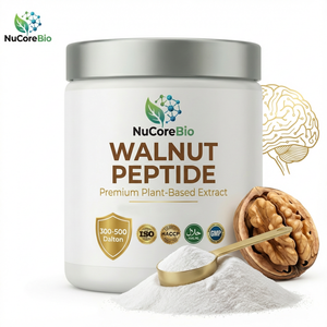 OEM ODM 300-500Da Polvo de Péptidos de Nuez (Juglans <span class=keywords><strong>Regia</strong></span>) Nootrópicos Neuroprotectores Hidrolizados Solubles en Agua Grado Alimenticio Suministro a Granel - Product Image 1