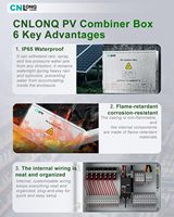Boîtier de Combinaison Métallique CNLONQ 14 entrées 1 sortie pour Panneaux Photovoltaïques DC1000/1500V, Étanche IP65 pour Systèmes Solaires Connectés au Réseau