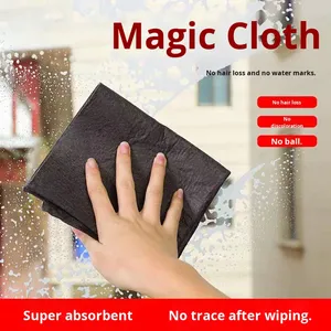 מגבת ניקוי מיקרופייבר מרובעת פוליאסטר רב פעמית דו צדדית ייבוש מהיר מטלית לשטיפת כלים למטבח חדר אמבטיה ניקוי זכוכית - Product Image 3