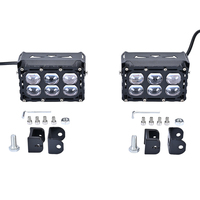 Phares LED ML en gros pour moto et voiture, projecteur à 6 lentilles, faisceau haut/bas, 12-50V 75W, éclairage de travail en aluminium
