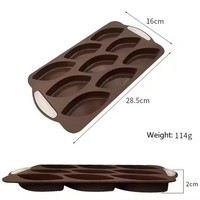Moule à gâteau en silicone en forme de feuille, moule à savon en silicone DIY, moule à barre chocolatée