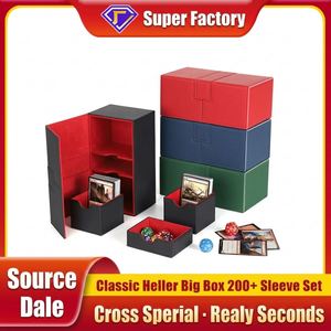 Classic PUL Leather Large Capacity Card Box 200+ Commander Set for Games Board Game Storage Box Three <b>Kingdoms</b> - Product Image 2