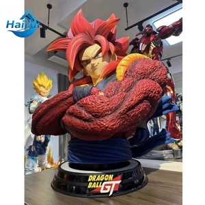 Estatua de Personaje de Anime de Fibra de Vidrio a Tamaño Real, Estatua de Resina de Vegeta, Escultura de Busto de Resina de Gogeta - Product Image 3