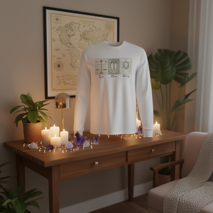 Camiseta de manga larga con diseño de Libra Sol, Géminis Luna, Leo Ascendente, Astrología, Zodíaco - Product Image 3