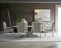 Table à manger en bois sculpturale moderne avec base en X incurvée, plateau rectangulaire, mobilier de salle à manger et de cuisine de luxe