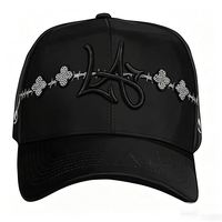Casquettes Baez ajustables à 5 panneaux avec logo brodé 3D personnalisé en daim, qualité originale 100% neuve, bord incurvé, puce NFC, vente en gros